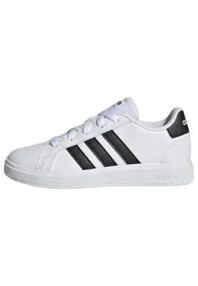 adidas Grand Court Lifestyle Tennis Lace-Up Shoes, Zapatillas Unisex niños, Cloud White Core Black Core Black, 40 EU
