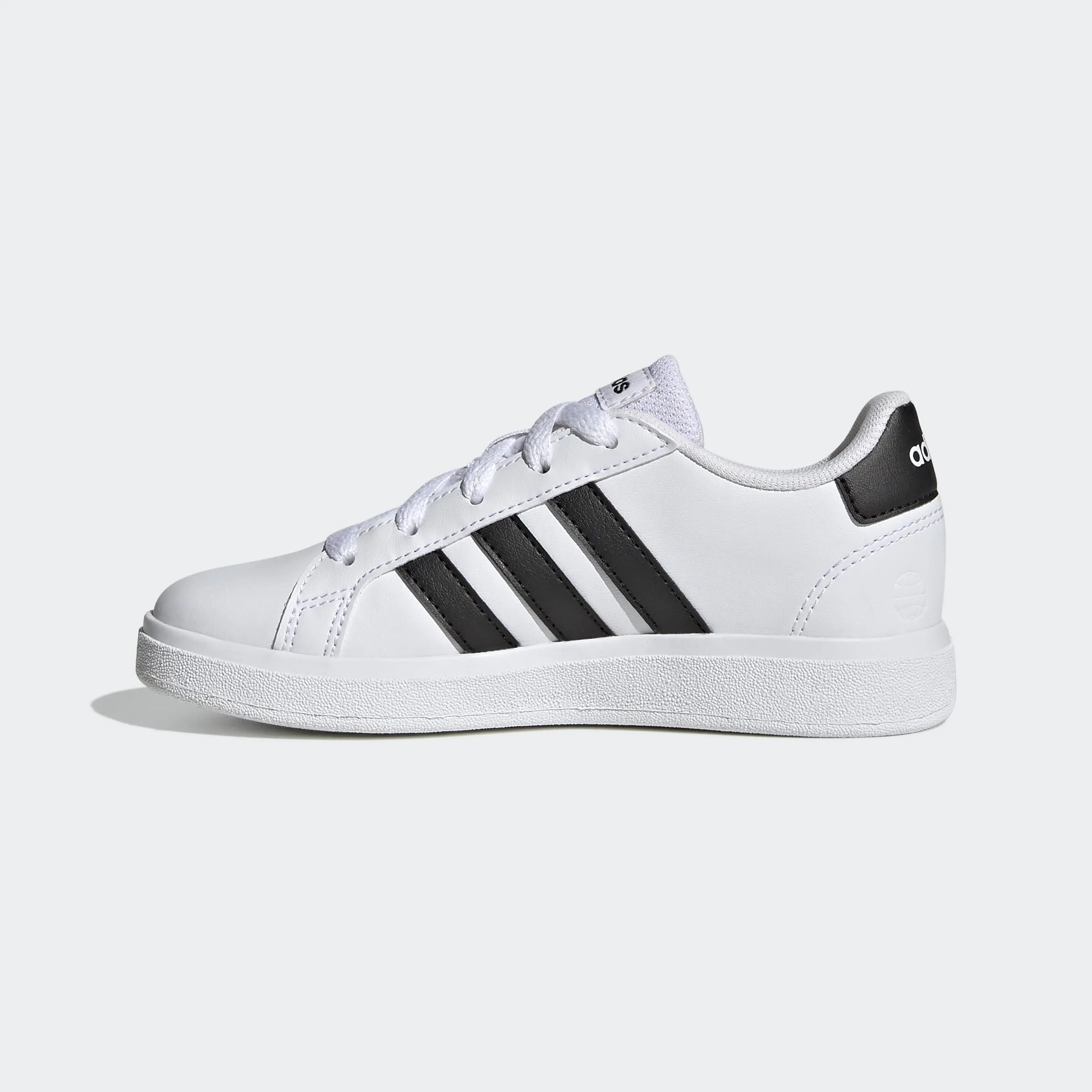 adidas Grand Court Lifestyle Tennis Lace-Up Shoes, Zapatillas Unisex niños, Cloud White Core Black Core Black, 40 EU