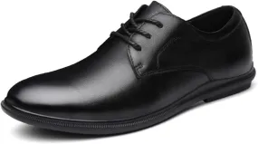 Dress Shoes for Men Golden Sapling Men's Genuine Leather Oxfords Casual Business Flats Derby Loafers for All Occasions