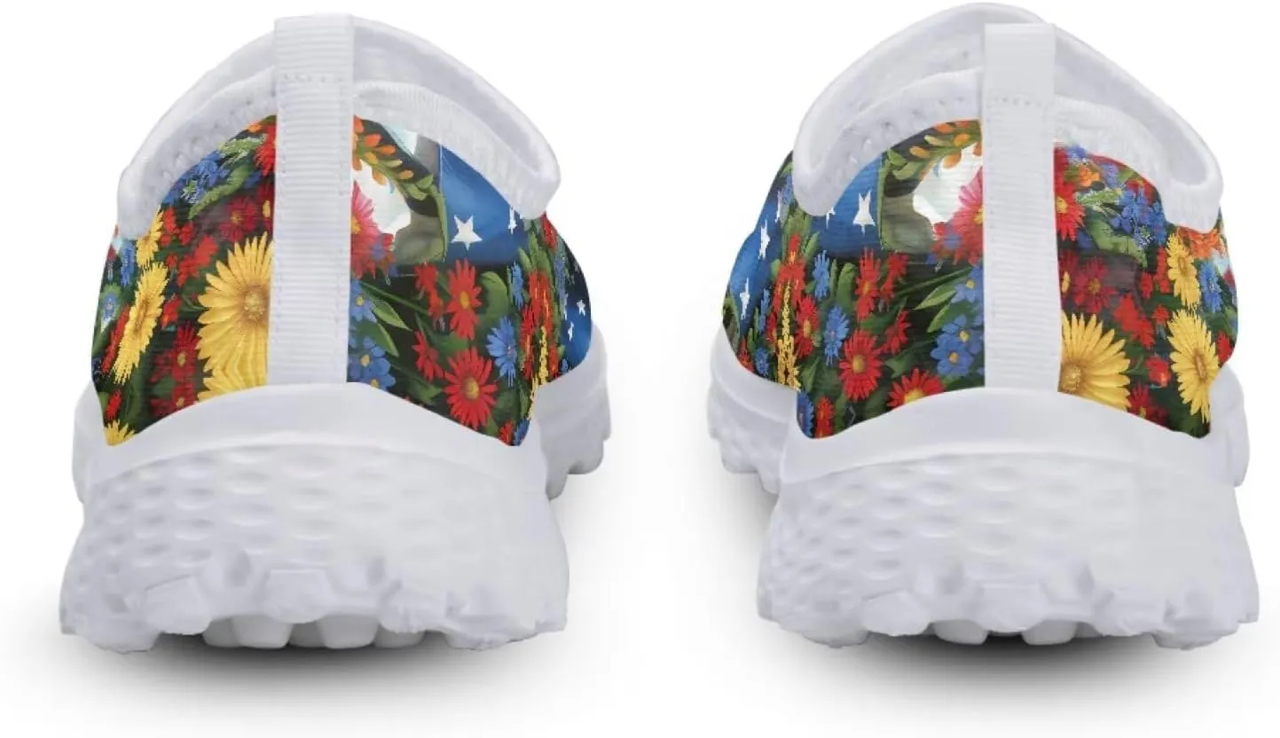Jeiento Halloween Shoes for Women Men Halloween Party Walking Running Sneaker Shoes Slip-On Breathable Mesh Workout Fashion Shoes