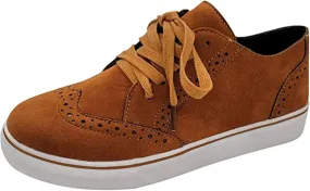 Ladmiple Shoes For Women Sneakers Trendy Low Top Lace-up Walking Shoes Fashion Summer Slip On Platform Flats Loafers