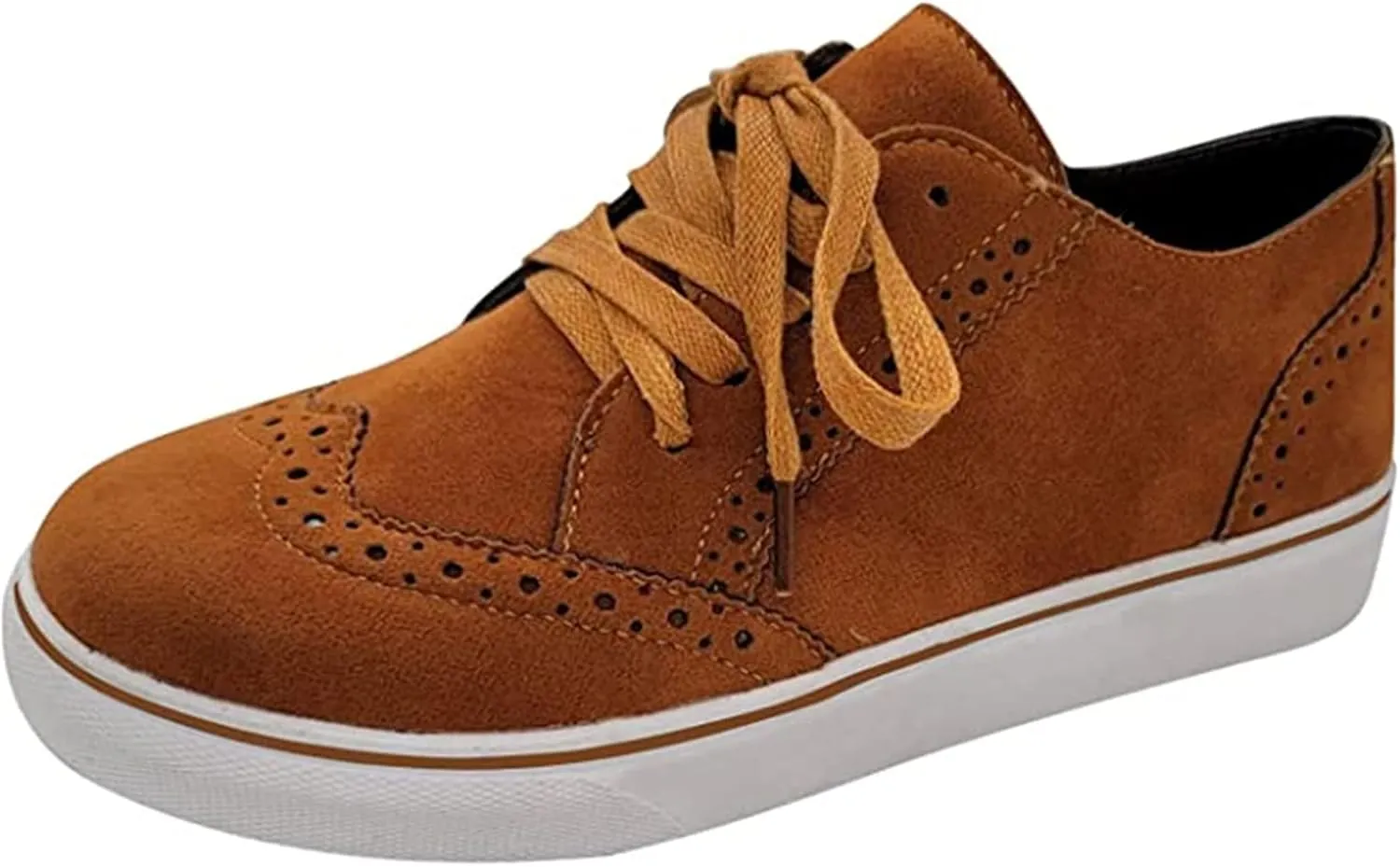 Ladmiple Shoes For Women Sneakers Trendy Slip On Comfort Walking Shoes Fashion Casual Summer Lace Up Platform Loafers
