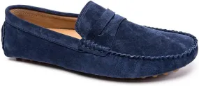 Men's Loafers Shoes Round Toe Suede Penny Driving Loafers Comfortable Flat Heel Lightweight Walking Slip-on