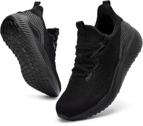 Mens Slip On Wide Walking Shoes Memory Foam Runnning Tennis Shoes Lightweight Breathable Casual Sneakers