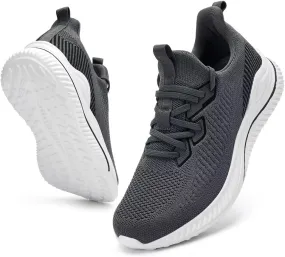 Mens Slip On Wide Walking Shoes Memory Foam Runnning Tennis Shoes Lightweight Breathable Casual Sneakers