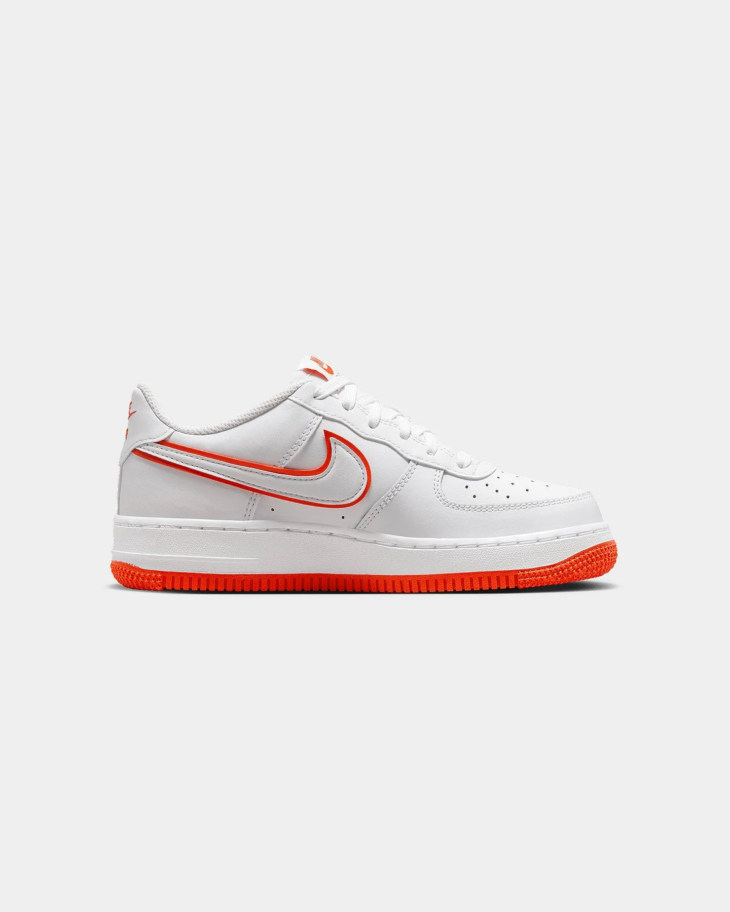 Nike Kids' Air Force 1 (GS) White/Picante Red