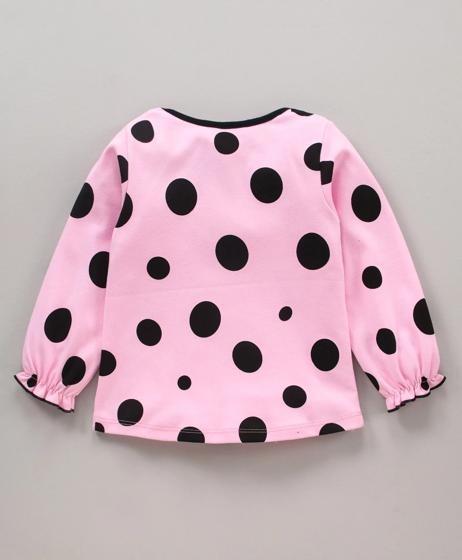 Polka Vee Frill Top Leggings Set