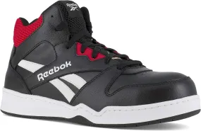 Reebok Work Men's RB4132 BB4500 Safety High Top Composite Toe Work Sneaker Black and Red Industrial & Construction Boot, 9.5
