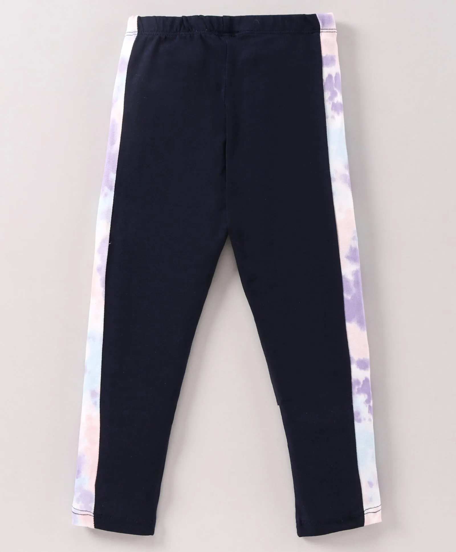 Tie and Dye Front Frill Top Leggings Set