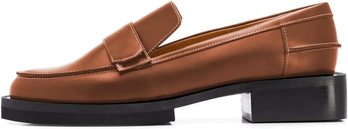 YDN Women Trendy Round Toe Loafers Classic Slip On Low Heel Dress Pumps Comfort Office Walking Shoes Size-4-15 US